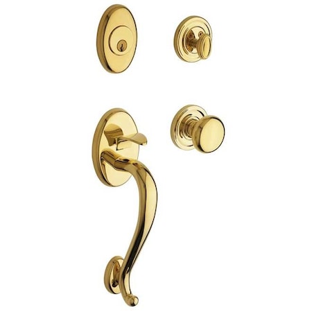 Baldwin Double Cylinder Entry Handlesets Lifetime Brass 85315.003.DBLC